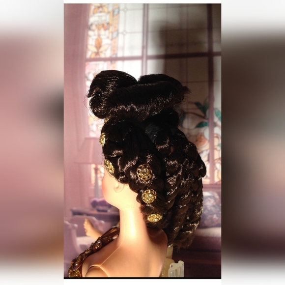 NEW OOAK FASHIONABLE BARBIE DOLL WITH GOWN JEWELRY AND STYLISH UPDO COLLECTABLES - Picture 12 of 13